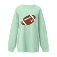 thumbnail image 4 of TOMVIGX Game Day Outfits for Women Oversized Cute Graphic Sweatshirt Touchdown Football Mom Tops Tailgate Season Sunday Funday Pullover, 4 of 5