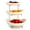 White+Metal Stand, variant on StarZe 3 Tier Fruit Tray with Metal Stand,Ceramic Bowls for Food,Vegetable,Cake,Dessert Storage Basket,Gold