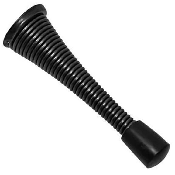 KS Hardware 3 1/8-Inch Spring Door Stopper Wall Protector Oil Rubbed Bronze Finish 10-Pack