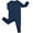 Dark blue, variant on Unisex Baby Bamboo Viscose Pajamas with Mitten Cuffs Boys Girls 2 Way Zip Long Sleeve Sleepers