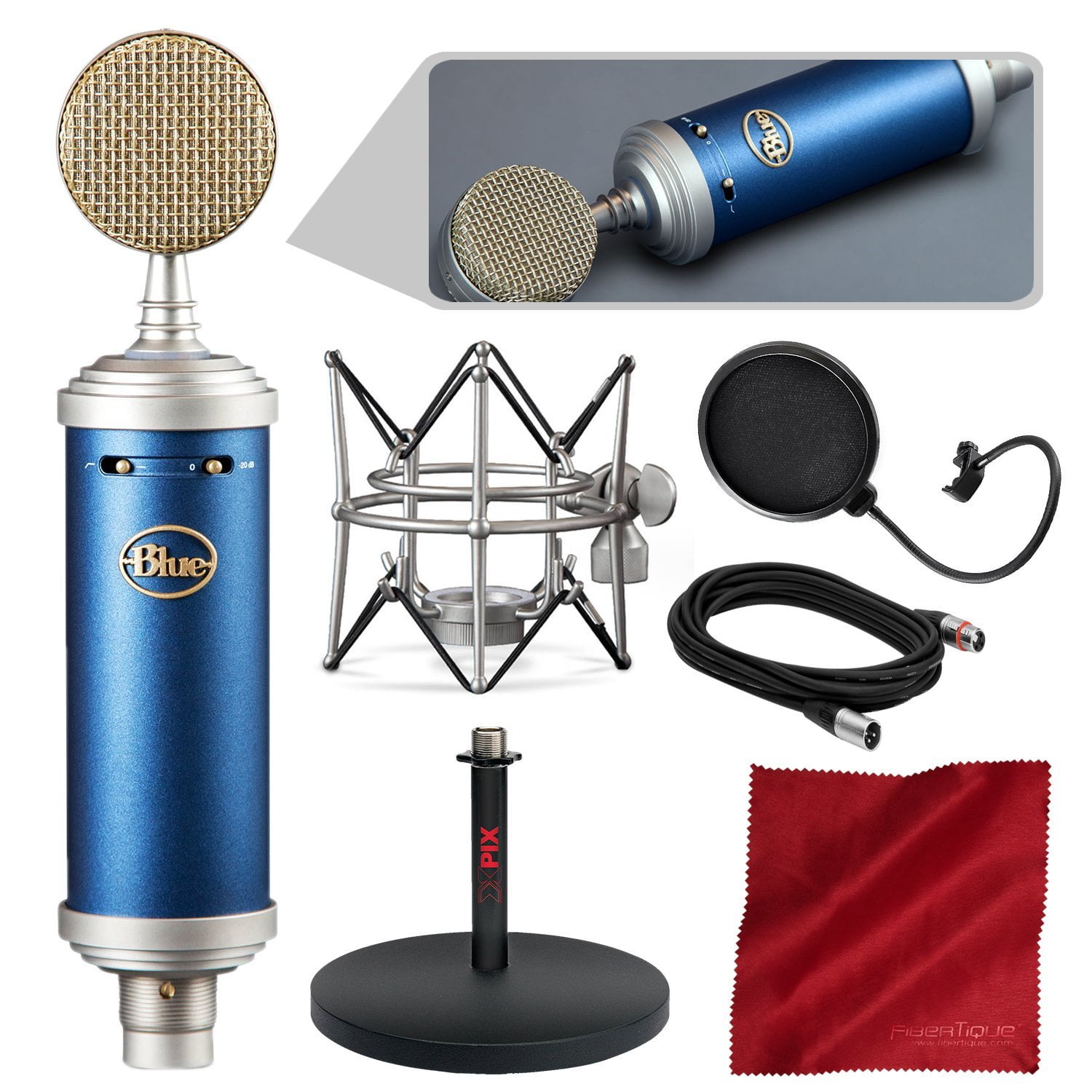 Blue Bluebird SL + Blue Compass Microphone pack with stand