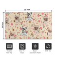 thumbnail image 5 of Yorkie Dog and Flower Florals Door Rugs,Washable Non Slip Door Mats Indoor,Decorative Door Mats,Entry Mat Indoor for Entrance,Bedroom,Kitchen,Bathroom,17"x30", 5 of 6