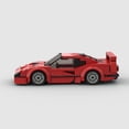 thumbnail image 2 of Compatible con Lego pequeñas partículas coche deportivo de carreras rojo juguetes para niños bloques de bricolaje tecnología rompecabezas, 2 of 5