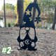 thumbnail image 5 of Estacas De Gnomo De Metal Negro, 4 Uds., Arte De Jardín De Gnomo Resistente Al Agua, Estatua De Jardín De Contorno Hueco Antioxidante Para Decoración De Patio Y Césped Al Aire Libre Minnieouse HA016115-00, 5 of 6