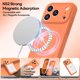 thumbnail image 2 of Funda de Silicona Premium, Forro de Microfibra, a Prueba de Golpes, para iPhone 17 Pro 6.3", Naranja Brillante, 2 of 7