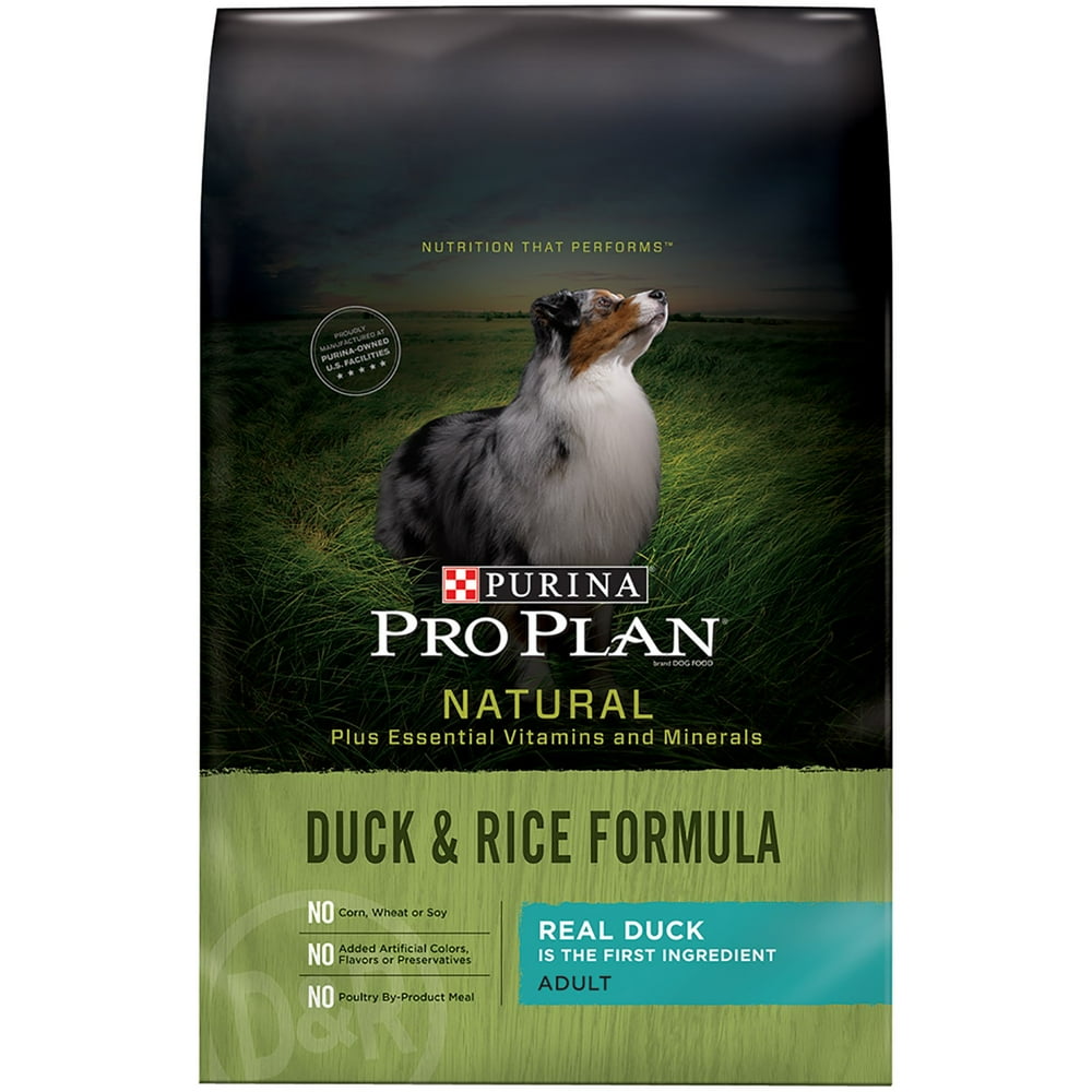 Purina Pro Plan Natural Duck & Rice Formula Dry Dog Food, 16 lb