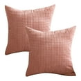 thumbnail image 2 of Spring Set Of 2 Corduroy Striped Cushion Covers 24x24 Inch Throw Pillow Covers For Living Room 24x24 In 2 Pack, 2 of 9