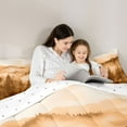 thumbnail image 5 of Manfei Woodland Jungle Plants 3-Piece Full Size Comforter Sets for Children Teens,Moutain Trees Bedding Comforter Set,Botanical Theme Lightweight Bedding Sets,Lightweight Room Decor,Reversible, 5 of 8
