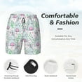 thumbnail image 3 of Balery Rabbit Back View Mens Swim Trunks Swim Shorts for Men Quick Dry Inseam Beach Shorts with Compression Liner Pocket-Medium, 3 of 9