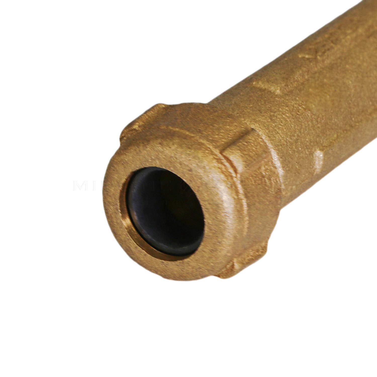 Midline Valve 24RCL22-12 Compression Coupling Fitting, with Packing Nut, Brass, 2 in. Nominal Fitting, 5 in. Length (12 Pack)