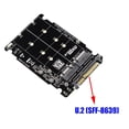 thumbnail image 4 of M.2 SSD to U.2 Adapter 2in1 M.2 NVMe and SATA-Bus NGFF SSD to PCI-E U.2 SFF-8639 Adapter PCIe M2 Converter,Without Shell, 4 of 5