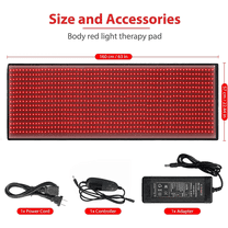 Red Light Therapy Mat Full Body Treatment,135mw/cm²,Zero EMF,945pcs LEDs,75“× 35“Near Infrared Blanket Recovery for Body,Chronic Pain Relief,Skin Health,Boosted Circulation,660&850nm Dual Wavelength