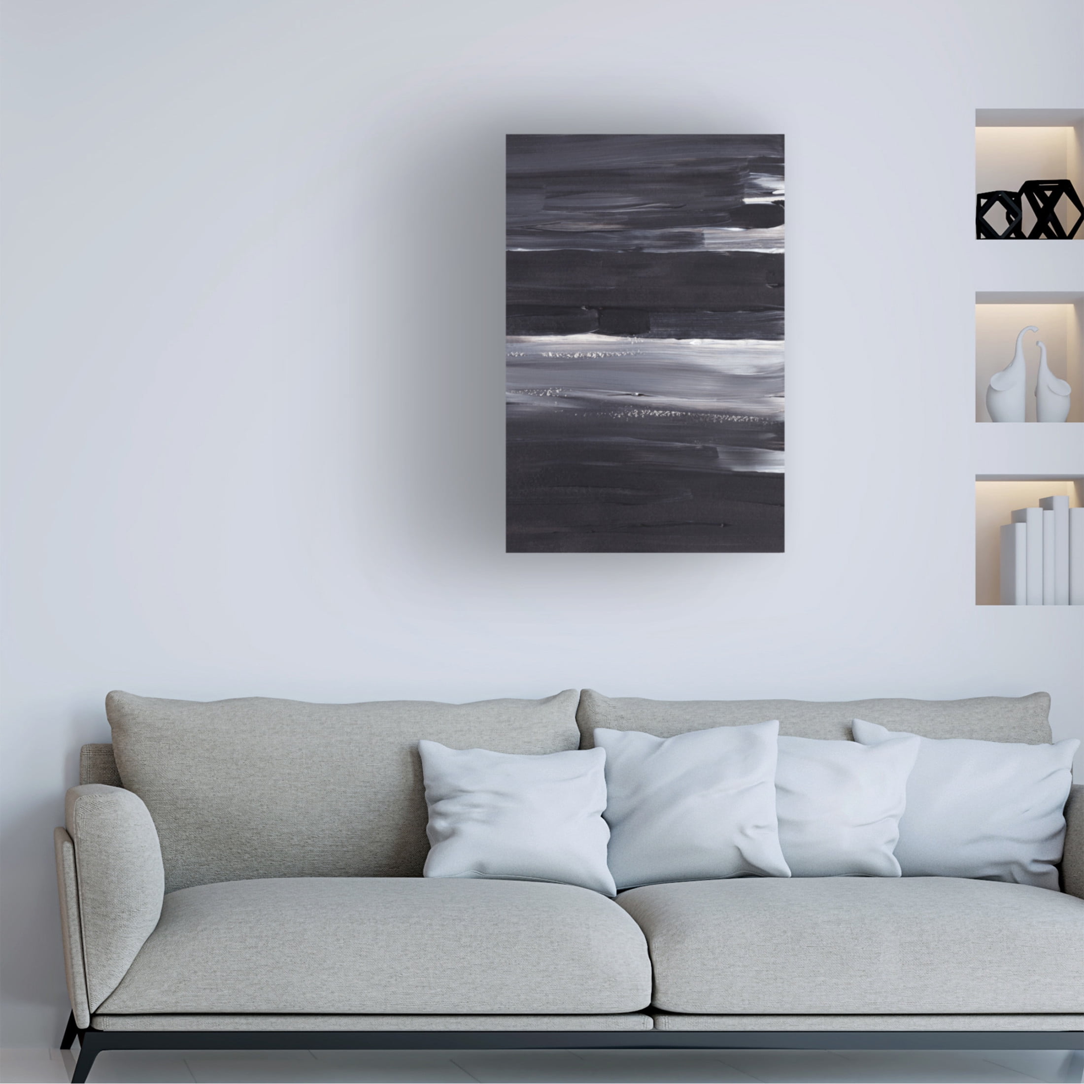 Trademark Fine Art uplusmestudio Shades Of Blue Canvas Wall Art