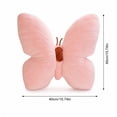 thumbnail image 3 of Butterfly Pillow Decorative Butterfly Shaped Throw Pillows 15.7" x 15.7" Cute Plush Cushion Decor for Bedroom Living Room Sofa Couch Pink, 3 of 8