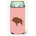 thumbnail image 1 of ""Caroline'S Treasures Wild Boar Pig Pink Check - Abrazadera Decorativa Para Latas Para Niño Alto, Multicolor"", 1 of 1
