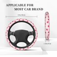 thumbnail image 3 of Cauagu Cute Pig Nose Print Car Steering Wheel Cover - Universal Car Accessory for Diverse Cars for Steering Wheel with a Diameter of 14.5"-15", 3 of 7