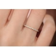 thumbnail image 5 of Stunning Round Cut Diamond Moissanite Wedding Band Promise Ring Anniversary Gift 10K Gold, 5 of 7