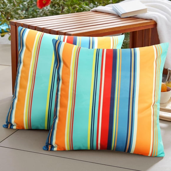 Fundas de almohada para exteriores Pyonic, 45 x 45 cm, impermeables, paquete de 2