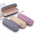 thumbnail image 1 of 3 Estuche rígido para gafas, protector de telas de lino, estuche grande para gafas conciso, 1 of 4