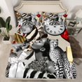 thumbnail image 2 of Feelyou Fashion Black Girl Twin Sheet Sets, Leopard Wildlife Bedding, 3 Pieces, 2 of 7
