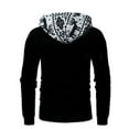 thumbnail image 5 of LEEy-world Christmas Hoodies For Men Graphic Men'S Sweatshirts Winter Warm Sherpa Lined Long Sleeve Underwear Tops Crewneck Pullover Shirts Black,4XL, 5 of 5