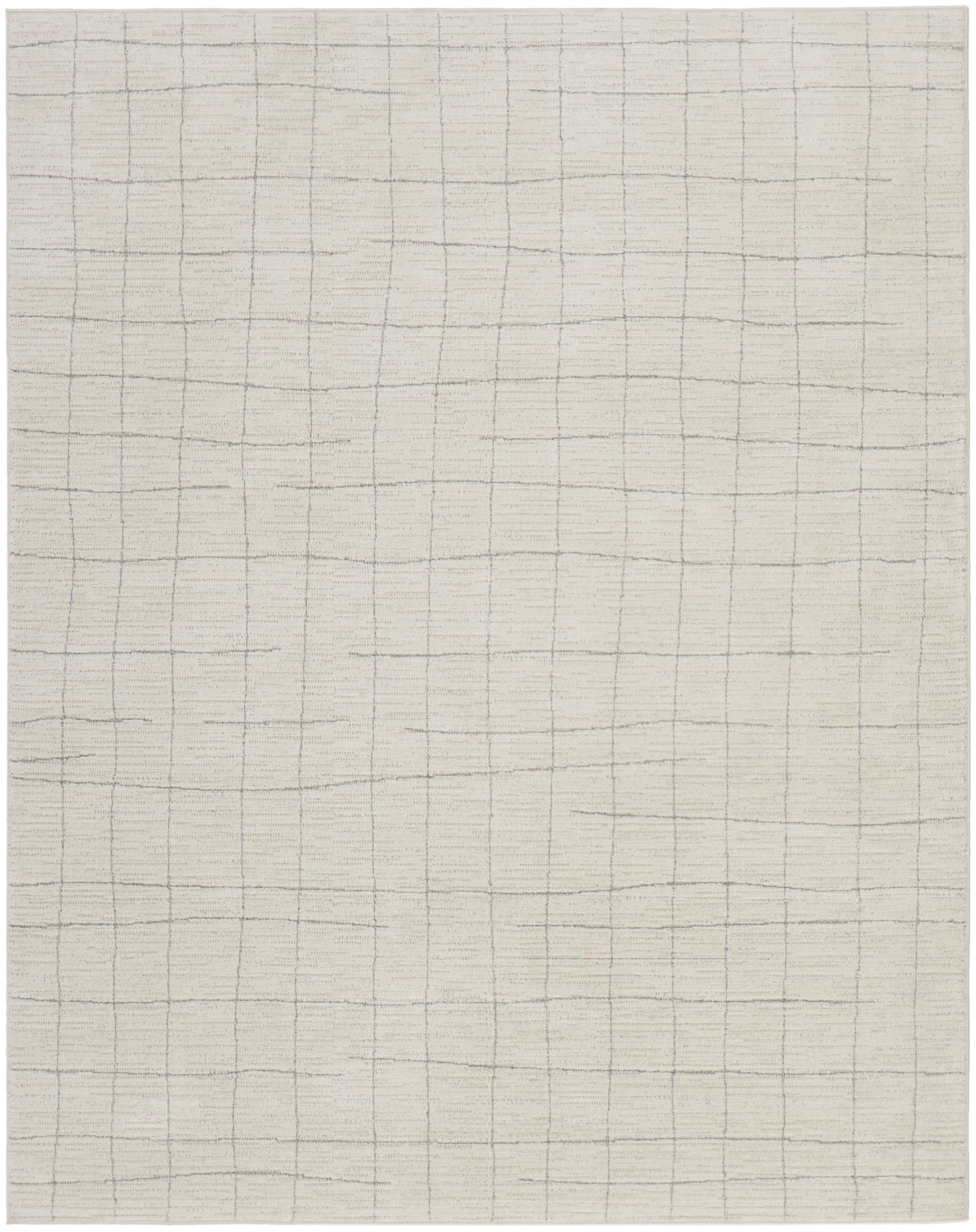 Nourison Andes Abstract Ivory Grey 7'10" x 9'10" Area Rug (8x10)