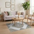 thumbnail image 3 of ODIKA Greek Glam Key Sparkle Round Polished Ivory Field Decorative Non-Slip Chair-Friendly for Home Office, Gaming Room, Under Desk, 3 of 7