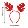 thumbnail image 2 of Christmas Reindeer Headband Hair Accessories for Kids Festive Holiday Hair Clips Children's Party Dress Up Props, 2 of 5