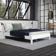 thumbnail image 3 of Steve Silver Nix Full White Wood Platform Bed, 3 of 8