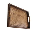 thumbnail image 5 of Large Rattan Weave Ottoman Tray for Living Room Coffee Table and Tea Cup Storage, 5 of 7