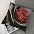 thumbnail image 7 of Fenyluxe Throw Pillow Cover Black Rose Vintage Style Retro Flowers Black Victorian Bouquet Peony Hand Drawn Romantic Decor Lumbar Pillow Case Cushion for Sofa Couch Bed Standard Queen 2pcs White, 7 of 7