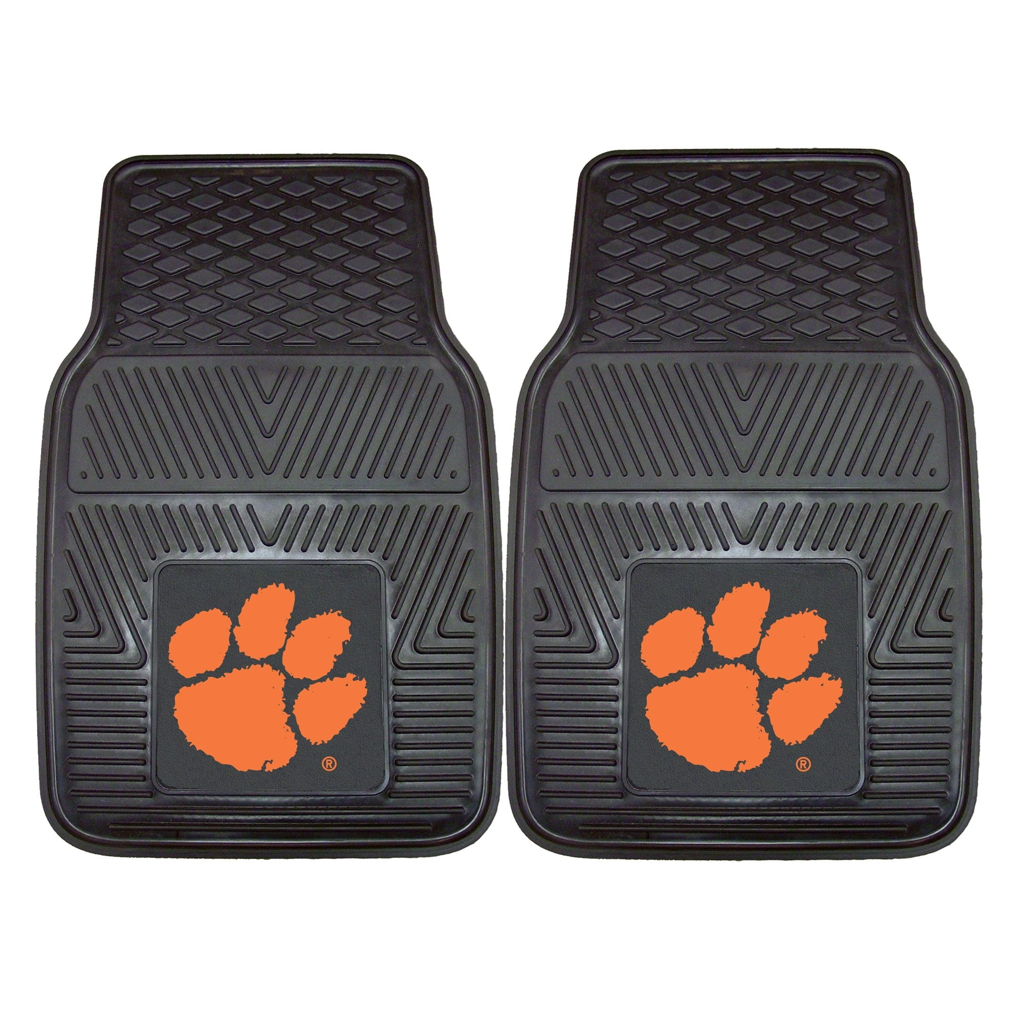 Clemson 2pc Vinyl Car Mats 17"x27"