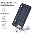 thumbnail image 5 of Nalacover Wallet Case for iPhone 7 Plus/8 Plus, Business PU Leather Unique Design Wristband Kickstand Credit Card Holder Slots Shockproof Scratch Resistant Phone Case for iPhone 7 Plus/8 Plus,Blue, 5 of 6
