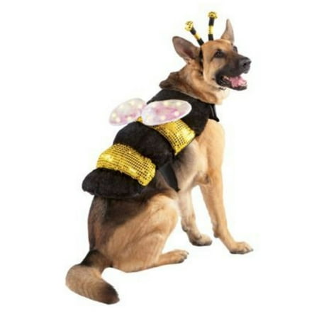 Light Up LED Dog Bee Costume Bumblebee Pet Outfit