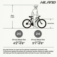thumbnail image 4 of Hiland 24 inch Mountain Bike Shimano 7 Speeds for Teenager with Suspension Fork, Mint Green, 4 of 5