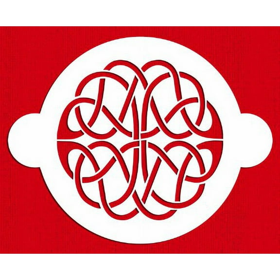 Designer Stencils Celtic Top 2 Cake Stencil, Beige/semi-transparent