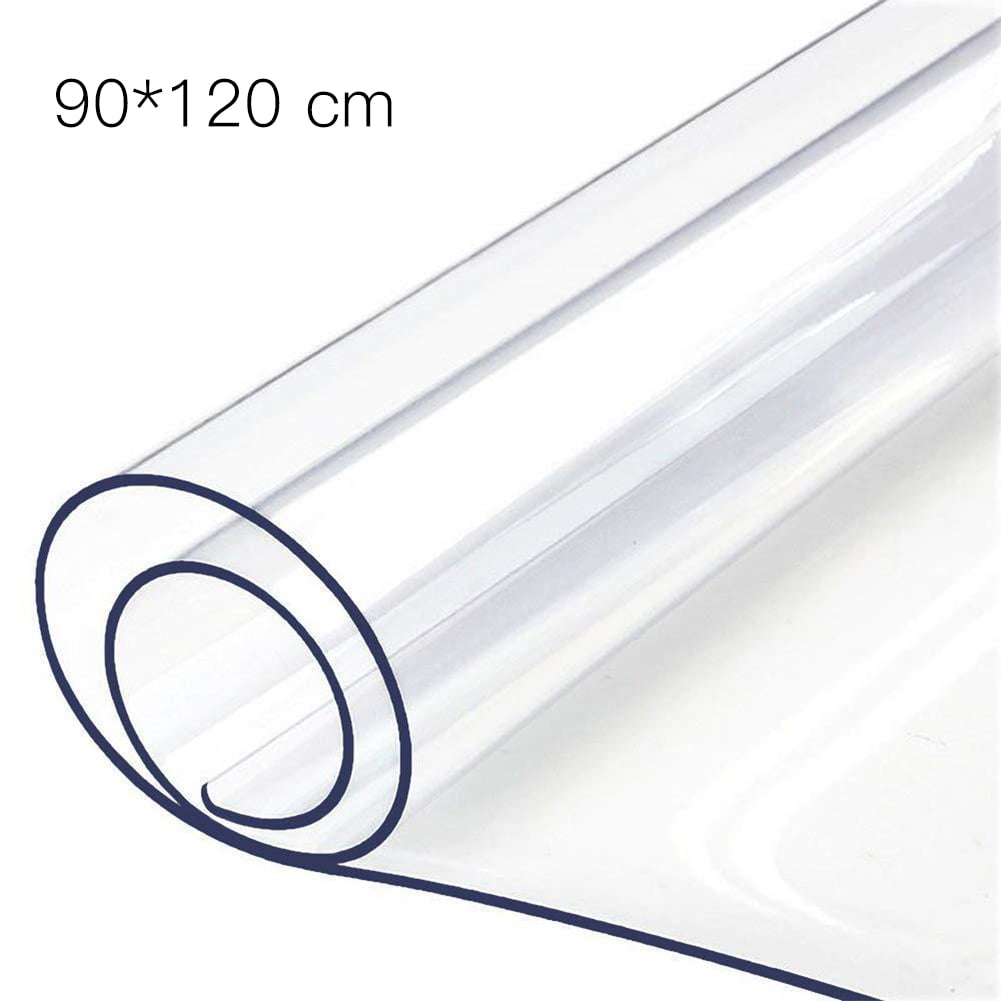 PVC Clean Clear Tablecloth Glass Waterproof Table Protection Cover Square Round 