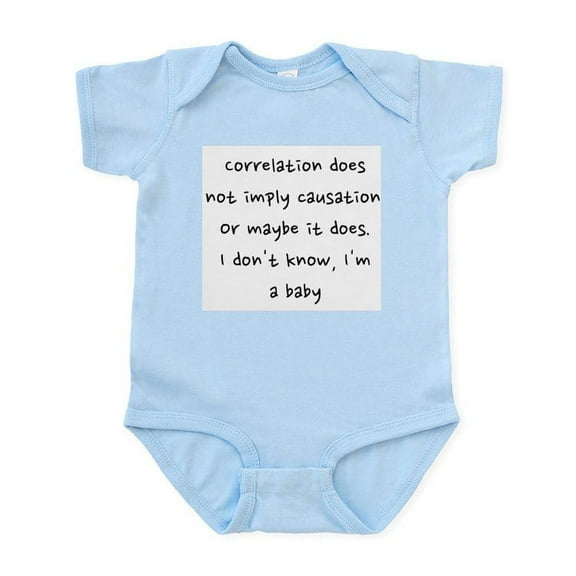 CafePress - Correlation Infant Bodysuit - Baby Light Bodysuit, Size Newborn - 24 Months