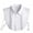 White, variant on Mens Office Detachable Dickey Solid Color Button False Collar Lapel Half Shirt