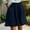 *Navy, variant on ClodeEU Women's Summer Elastic Waist Ruffle Hem Shorts,Casual Comfy Loose Fit Linen Cotton Shorts with Pockets Army Green,Women's Plus L