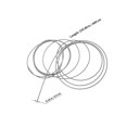 thumbnail image 2 of BESTYASH Cable Para Puerta De De Resistente Color Plata Para Ajuste Y Seguridad, 2 of 7