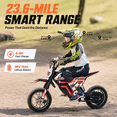 thumbnail image 5 of 36V Kids Electric Dirt Bike,Fast Speed Electric Motorcycle Up to 15 MPH & 10 Miles Long-Range, Twist Grip Throttle, Dual Suspension & Brakes for Kids Ride on Toys, Red, 5 of 9