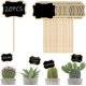 thumbnail image 2 of 20 etiquetas para plantas de jardín (encaje cuadrado), etiquetas de pizarra, etiquetas de madera para plantas, ecológicas, jardín, semillas, árboles, hierbas, flores, jardines, 2 of 5