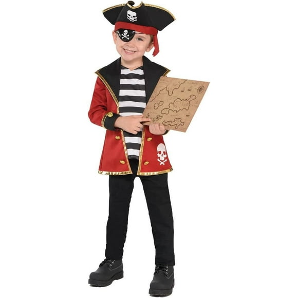 Amscan 848299 Pirate Kit Child Costume Outfits, Red