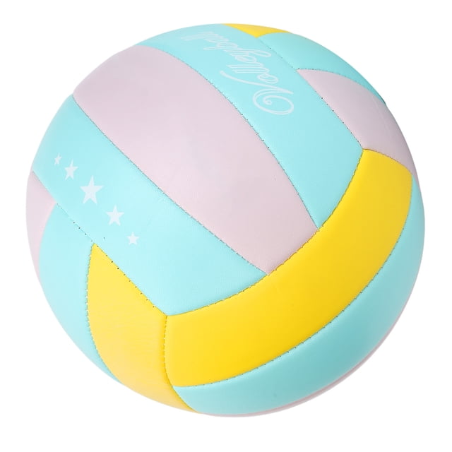 Outdoor Volleyball, Lightweight Size 5 Training Volleyball PVC High Elasticity Multipurpose Highly Visible for Gym for Students