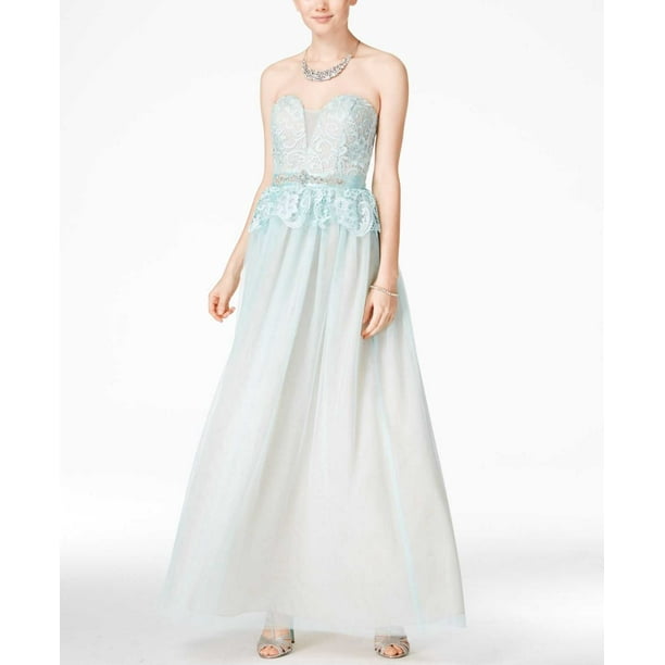 aqua by aqua peplum dress Adrianna Papell Beaded Halter Gown