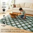 thumbnail image 3 of My Magic Carpet 3'x5' Machine Washable Non-Slip Kitchen Entryway Area Rug - Dula Dark Sage Green, 3 of 6
