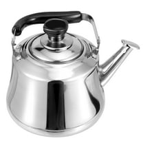 1. 5 Stainless Steel Whistling Tea Kettle with Handle Stovetop Tea Kettle Stainless Steel Whistling Teapot for Home Kitchen ( Silver )