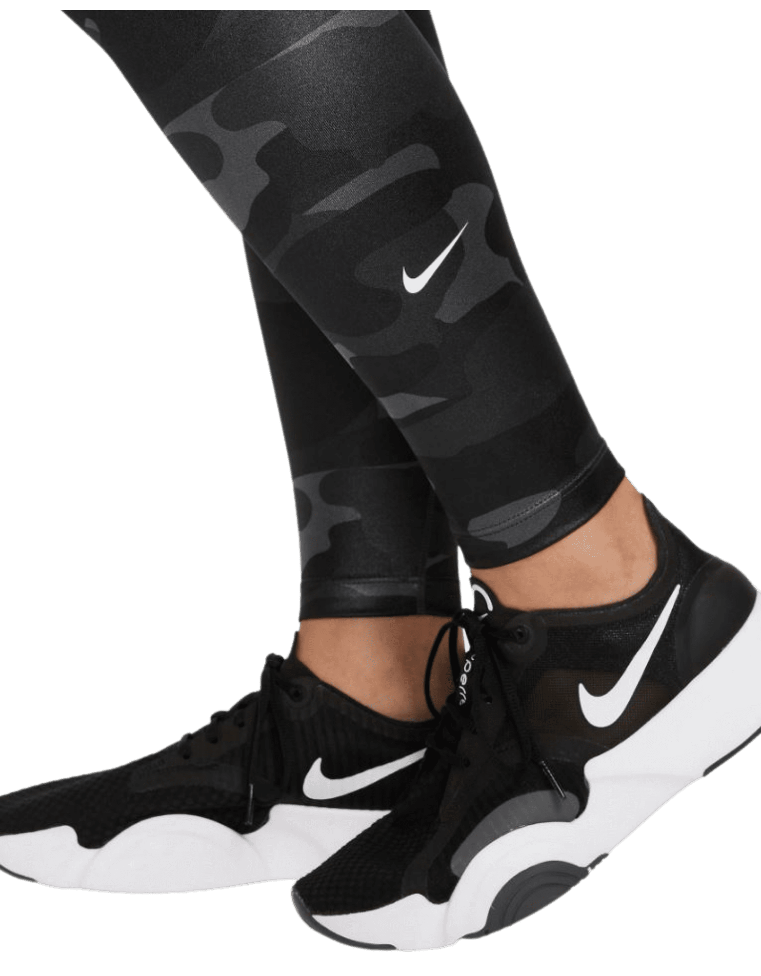 Nike Womens Shiny Tight Fit Athletic Leggings 