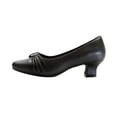 thumbnail image 3 of PEERAGE Cici Women's Wide Width Leather Low Heel Dress Pumps, 3 of 7